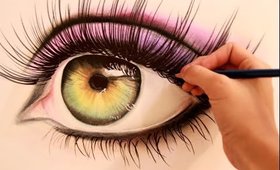 DRAWING A REALISTIC EYE!!! & WIN A FREE PORTRAT DRAWING