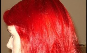 SUPER BRIGHT RED HAIR!! ..... My hair story.