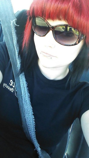 Red and black hair