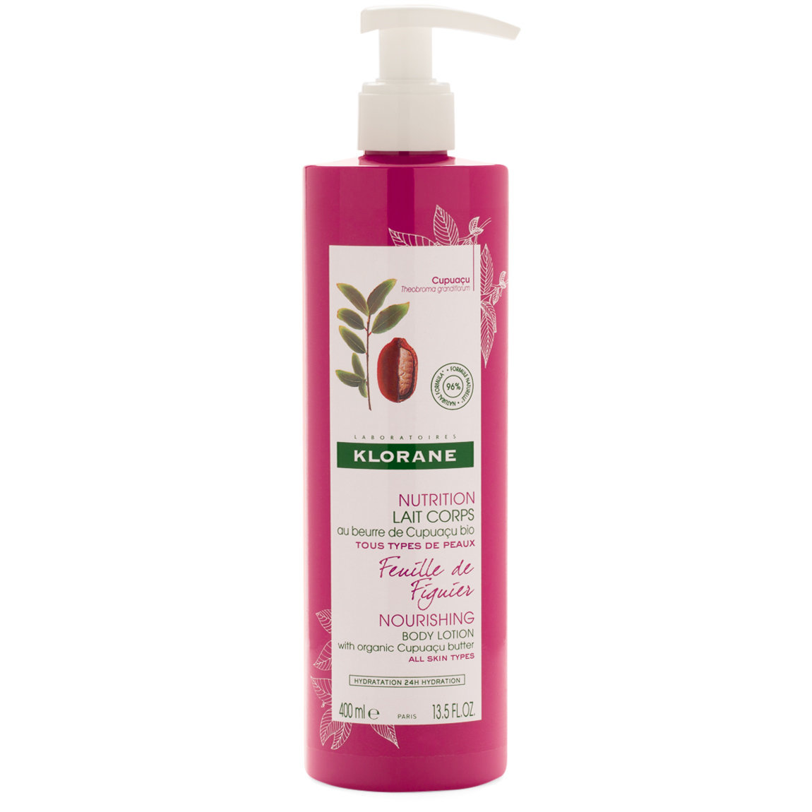 Klorane Fig Leaf Body Lotion with Cupuaçu Butter 13.5 fl oz alternative view 1 - product swatch.