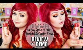 RIMMEL Lasting Finish 25 Hour Foundation Review + Demo