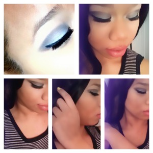 #makeup#eyes#eyelashes#blueeyeshadow#purpleeyeshadow#blending#lips#nudelips#