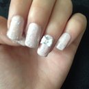 Sparkly Bow Nails
