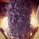  long curly hair