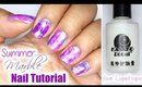 Summer Marble Nail Tutorial - feat. Liquid Tape from BPS | FromBrainsToBeauty