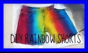 DIY Rainbow Shorts