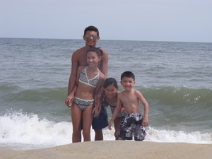 Me and my family at the beach!!!!!