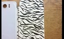 DIY cell phone case - Turn an old case into a new one! Zebra animal tiger pattern design