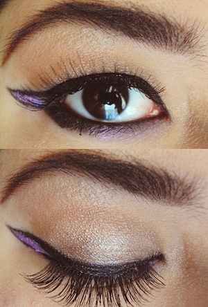 So proud of what I did with the purple liner!! ^_^