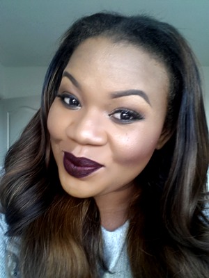 Fun and easy look using Mac riri collection lipstick Talk that talk. kept it simple to allow the lips get all the attention. For review on the product http://labellehairandbeauty.blogspot.co.uk