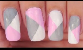 Simple Colorblock nail art