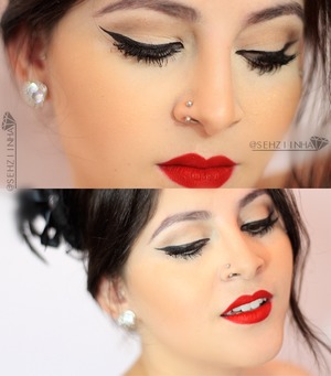 Love it! The lipstick is Ruby Woo from Mac, and eyeliner ´s Blacktrack from Mac too.