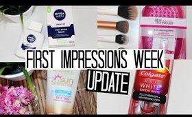 First Impressions Week Update - Teeth Whitening, Primers & In Shower Self Tans!