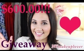 $600 SEPHORA / AMAZON GIFTCARD GIVEAWAY!!!