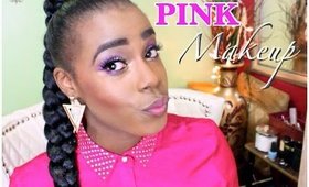 PINK Summer Makeup Tutorial | COLLAB makeupbynesha