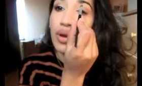 Burgundy lips & Brown/Olive green eyes for fall ♡