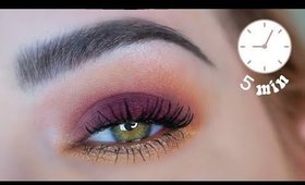 EASY 5 Minute Eyeshadow Tutorial 🦚 ☕  Natural Lust Palette