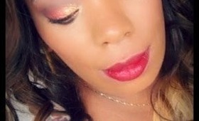 My  Golden Valentine Look Recorded  Wed tutorial