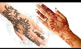 How to Make Easy Henna Mehendi Design For Beginners | Step By Step