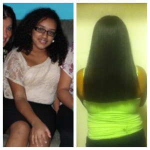 Did her hair fro graduation which too forever to do an I used the conair infinite flat iron