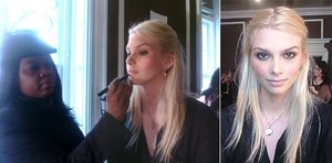 Makeup by Candace Corey at New York fashion week for Juicy Couture on the assisting team of Nars.
