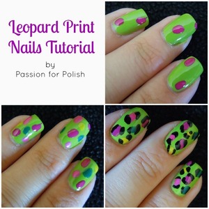 A tutorial for super-easy leopard print nails!