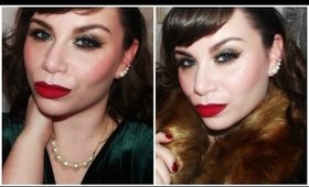 Glitter Eyes & Red Lips - NYE Make-Up Tutorial