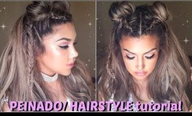 💗PEINADO turorial -  Festival Musical / Hairstyle tutorial - Coachella| auroramakeup