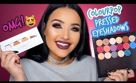 NEW COLOURPOP PRESSED EYESHADOWS SWATCHES | AMANDA ENSING