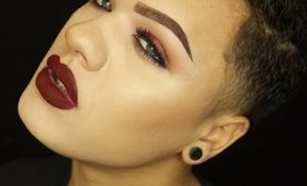 Holiday Glam Makeup Tutorial | Cranberry Eyes & Burgundy Lips