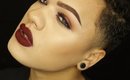 Holiday Glam Makeup Tutorial | Cranberry Eyes & Burgundy Lips