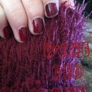 Wine red nails