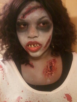 Halloween Makeup I did on myself. I was part of an haunted house.