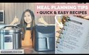 How-to Meal Plan Your Week + My Favorite Cooking Appliances!