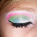 White, Blue, Green, Pink