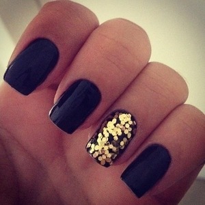 Black with Gold