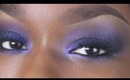 Black Barbie New Years :I: Dramatic Purple & Blue Smokey Eyes Makeup (drugstore)