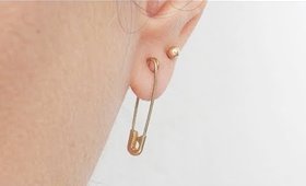 DIY Safety Pin Earrings