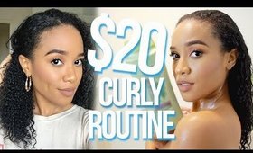 $20 Curly Hair Routine 💸 | Start To Finish!