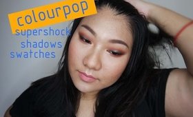 Colourpop Super Shock Shadows Swatches!