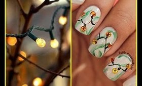 Unha Decorada-Luzes de Natal