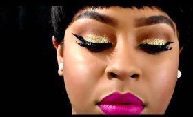 Gold Glitter Eyes | SHEISDEETV