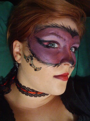 I did this for my very first ever makeup competition on line and got first place.... very excited about that!