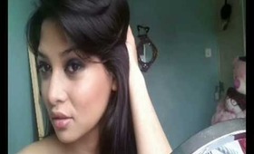 Saltry dark purple smokey eye look