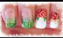Advent Calendar | 9 - Christmas Roses nail art ✩ Martina Ek