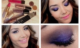 Smokey Purple Eyes & Bold Lips