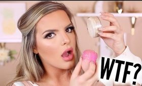 Applying Powder BEFORE Foundation? Causes Cake Face? | Casey Holmes