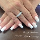 SCULPTURED FRENCH ACRYLIC NAILS