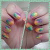 Lisa Frank tie dye neon rainbow 