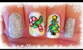 Advent Calendar | 5 - Cute Pastel Christmas nail art ✩ Martina Ek